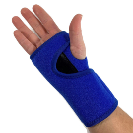 CTS polsbrace met (nacht) spalk Blauw