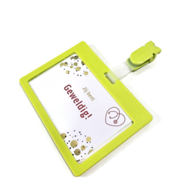 Badge + Clip Lime
