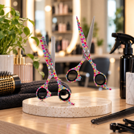 Scharenset kapper - Kappersschaar + Coupeschaar - Flower Boost