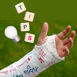 Gips- tips bij gebroken arm - pols of hand