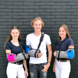 Armsling zwart wit blauw
