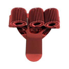 Pennenhouder clip (3 pennen) donker rood