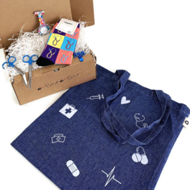 Cadeau pakket - CARE & ENJOY - blue