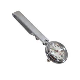 Luxe Verpleegster horloge Moderne clip Zilver