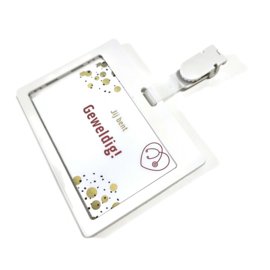 Badge + Clip Wit