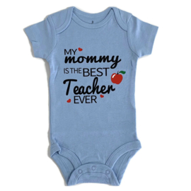 Baby rompertje Blauw - Mommy  Teacher
