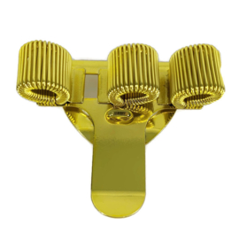 Pennenhouder clip (3 pennen) shine geel