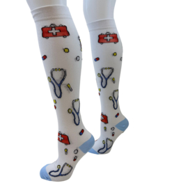 Kniekousen Nurse support - Wit