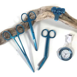 Luxe set - zorgaccessoires & scharen - Aqua Metalic