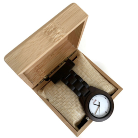 Zorghorloge Hout MyMitella - WOOD Wengé