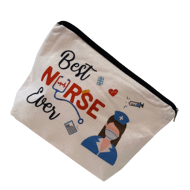 Canvas Tasje voor zorg essentials - Best Nurse Ever