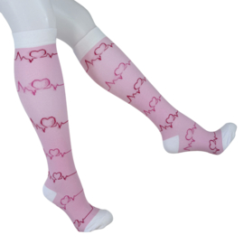 Compressie kousen - Heartbeat rozetinten