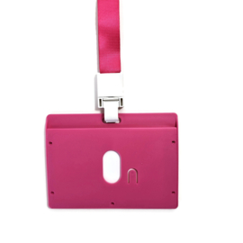 Badge + Lanyard Roze-Pink