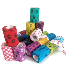 Vrolijke Bandage met print - Zelfhechtend (MEDIUM - 5 cm)