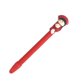 Grappige zorg pen zuster-verpleegkundige rood
