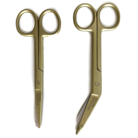 Verbandschaar + Verpleegkundige schaar Metallic Gold (2.0 set)
