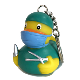 Chirurgie Duck-Badeend-sleutelhanger-dokter