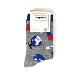 Happy2Wear sokken Meester- Juffrouw - onderwijs ABC