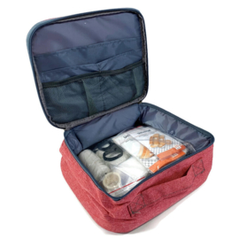 EHBO tas - Home & Travel XL - rood