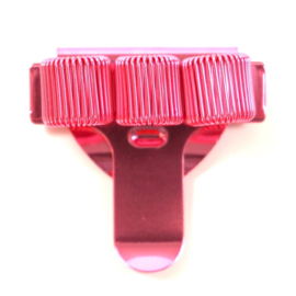 Pennenhouder clip (3 pennen) shiny pink