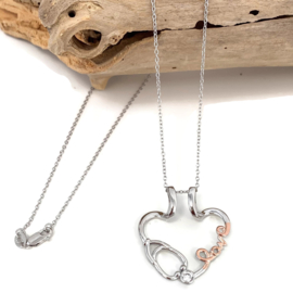Collier & Ring-houder (925 Zilver) | LIEFDE VOOR DE ZORG