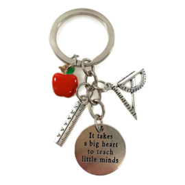 Sleutelhanger Meester - Juf - Docent(e) - Appeltje voor de dorst