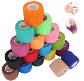 Bandage - Pleister - Zelfhechtend ( XXL - 15 cm) Div. kleuren