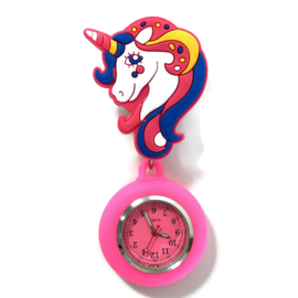 Zusterhorloge Flex Pink Unicorn - Eenhoorn