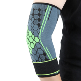 Elastische elleboog band - brace grijs/groen