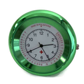 Stethoscoop horloge - uurwerk Time To Shine - Groen