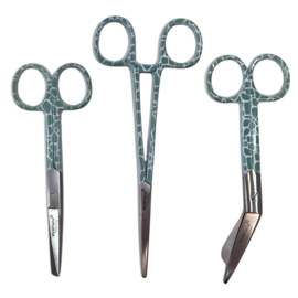 Zorgscharen-set Giraffe Sage (kocher-verpleegkundige schaar & verbandschaar)