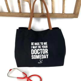 Canvas - Shopper | Nice Doctor Zwart