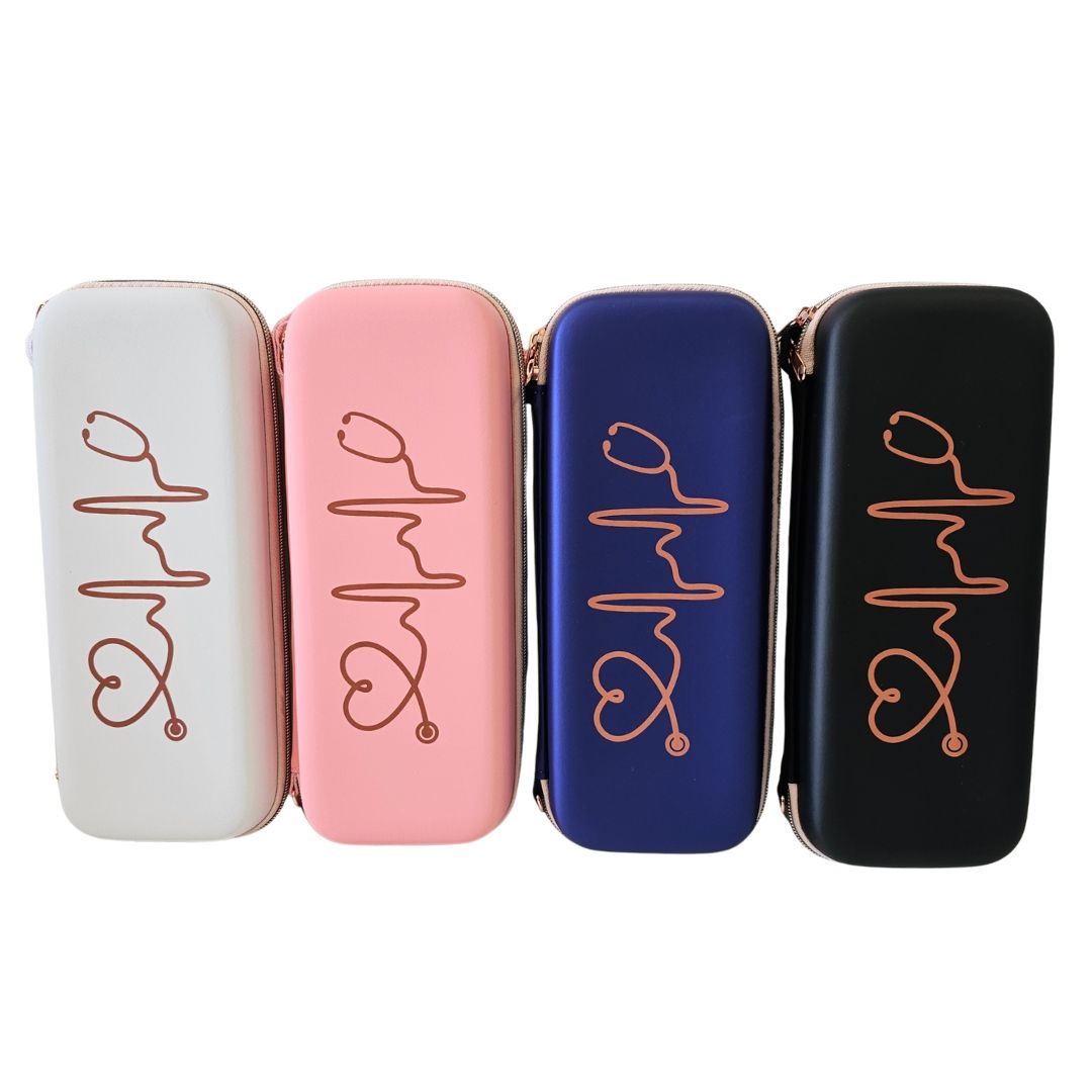 Luxe hard case etui voor Stethoscoop - Heartbeat - The rosés