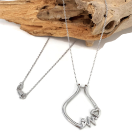 Collier & Ring-houder (925 Zilver) | HEARTBEAT