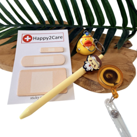 Cadeauset heren - zorgtopper Geel