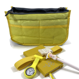 Tas-in-tas organizer | Geel