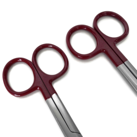 Verbandschaar + Verpleegkundige schaar Bordeaux Rood (2.0 set)