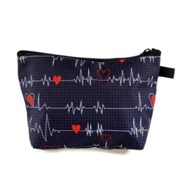 Tasje voor tools & cosmetica - MEDISCHE PRINT - heartbeat