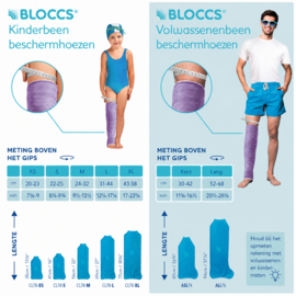 Bloccs Zwemhoes & douchehoes | volwassen heel been