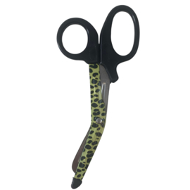 Utility schaar coated Leopard Geel/ Zwart