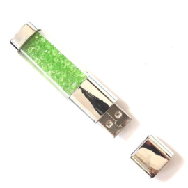 USB stick BLING BLING met strass steentjes GROEN