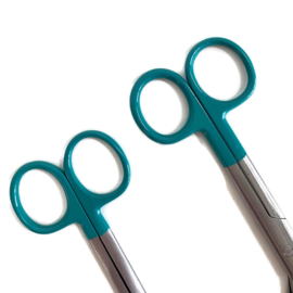 Verbandschaar + Verpleegkundige schaar Aqua-Petrol (2.0 set)