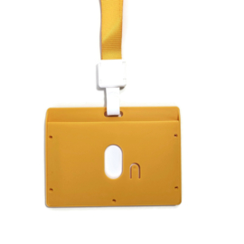 Badge + Lanyard Oranje/oker