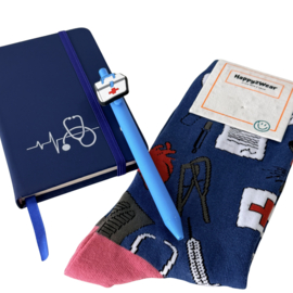 Socks & Notes - Blauw