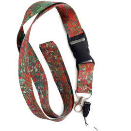 Lanyard - keycord - Van Gogh - Klaprozen