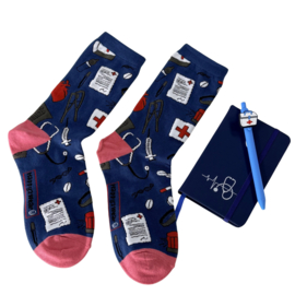 Socks & Notes - Blauw