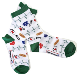 Happy2Wear Zorgsokken Heartpulse Green