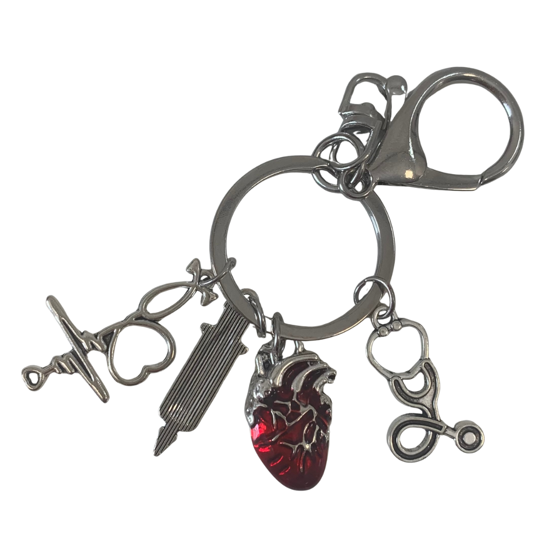 Tassenhanger met haakje en bedels - Care &  Cardio