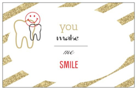 Cadeaukaartje: You make me smile