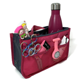 Tas-in-tas organizer | Donker roze